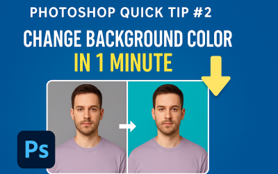 Photoshop Tip: How to Change Background Color in 1 Minute